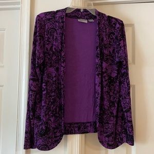 Purple and black Chicos travelers jacket size 1
